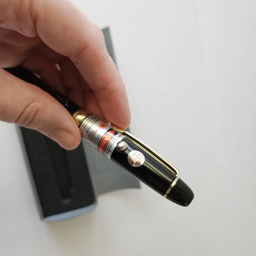 RARE Benadryl Neosporin Pharma Drug Rep Pen Laser Light Pointer W Case *AS IS*